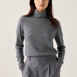Uniqlo Cashmere Sweater Turtleneck XXS in Gray